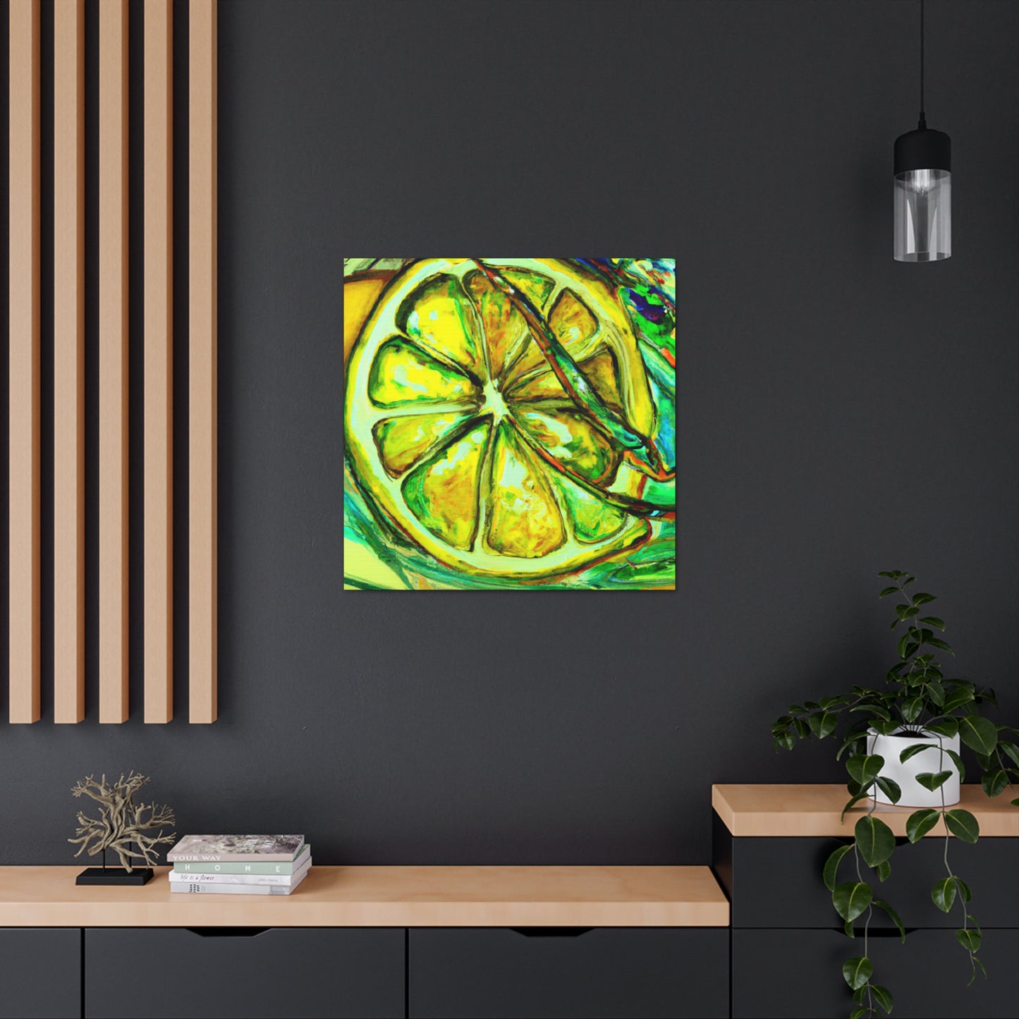 Lemon Impressionism Glows - Canvas