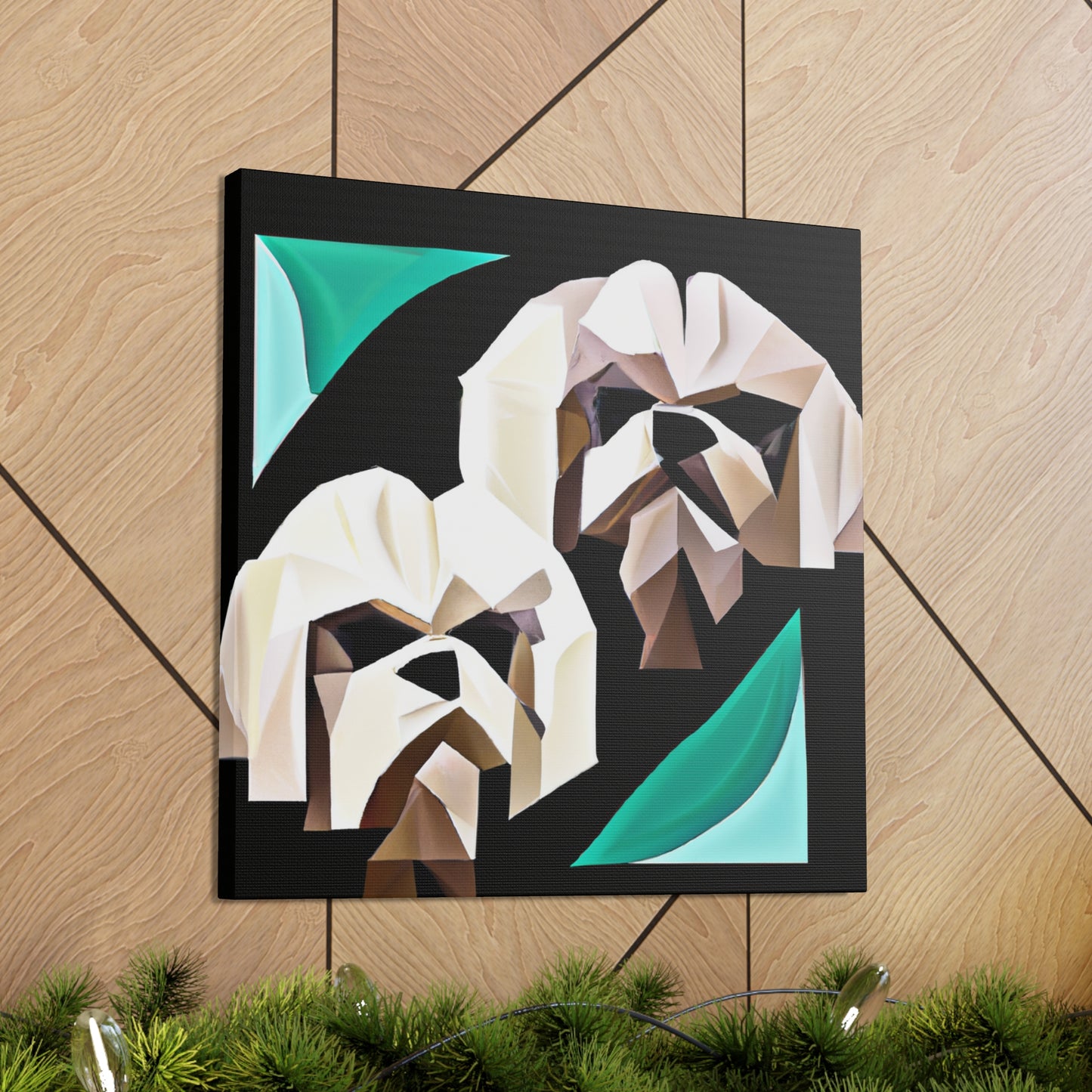 "Shih Tzu in Deco" - Canvas