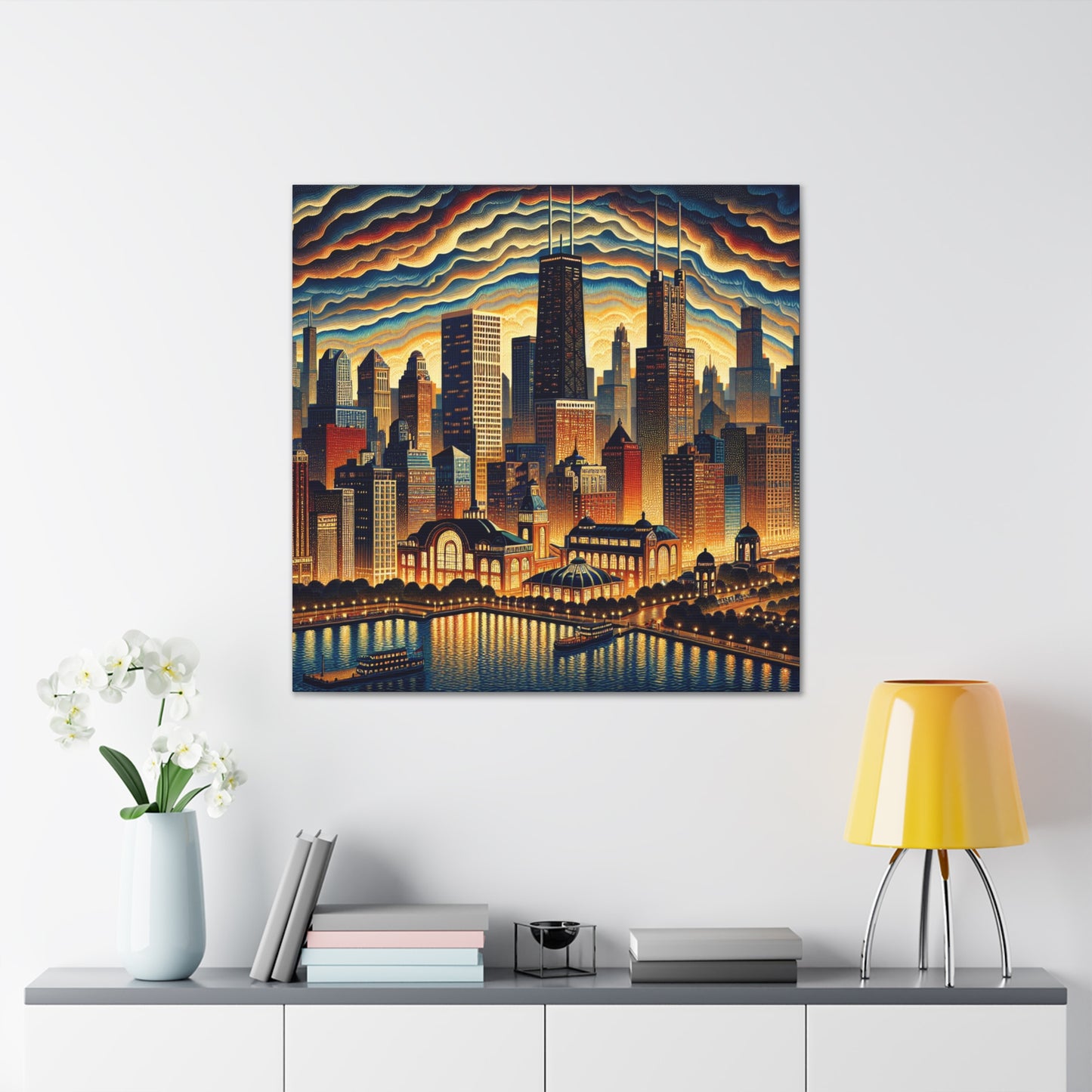 "Windy City Melodies" - Canvas