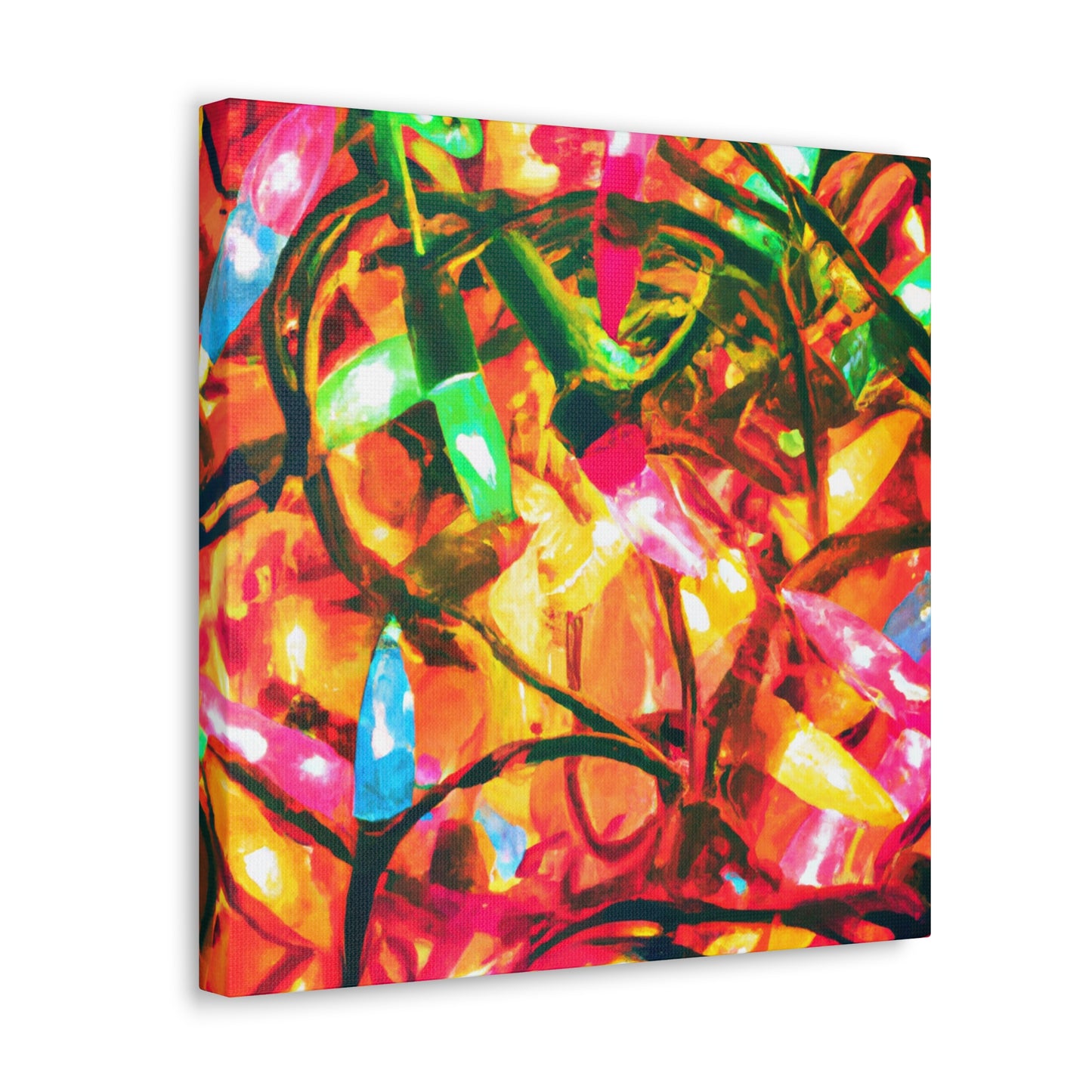 "Twinkling Christmas Delight" - Canvas