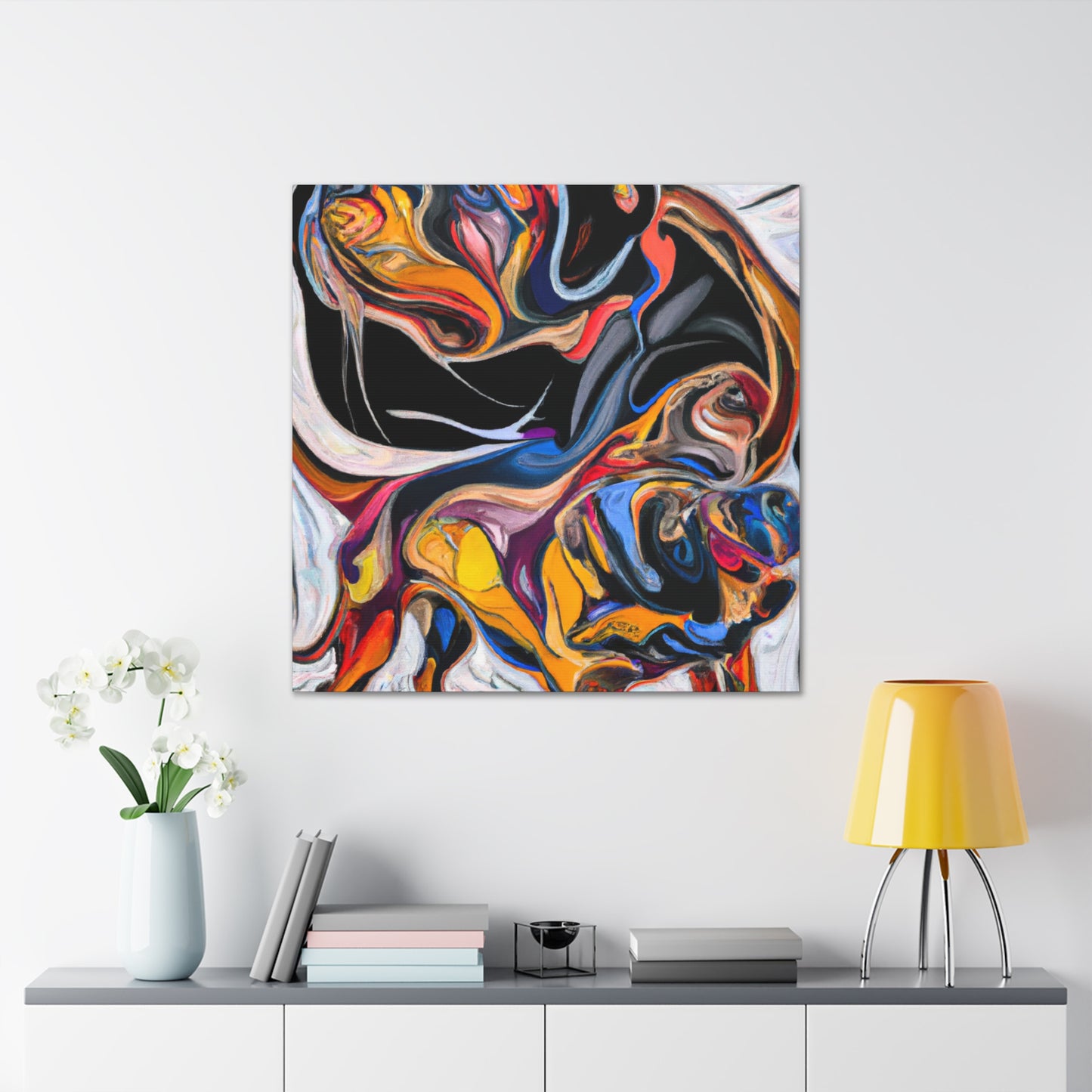 "Rottweiler in Dreamtime" - Canvas