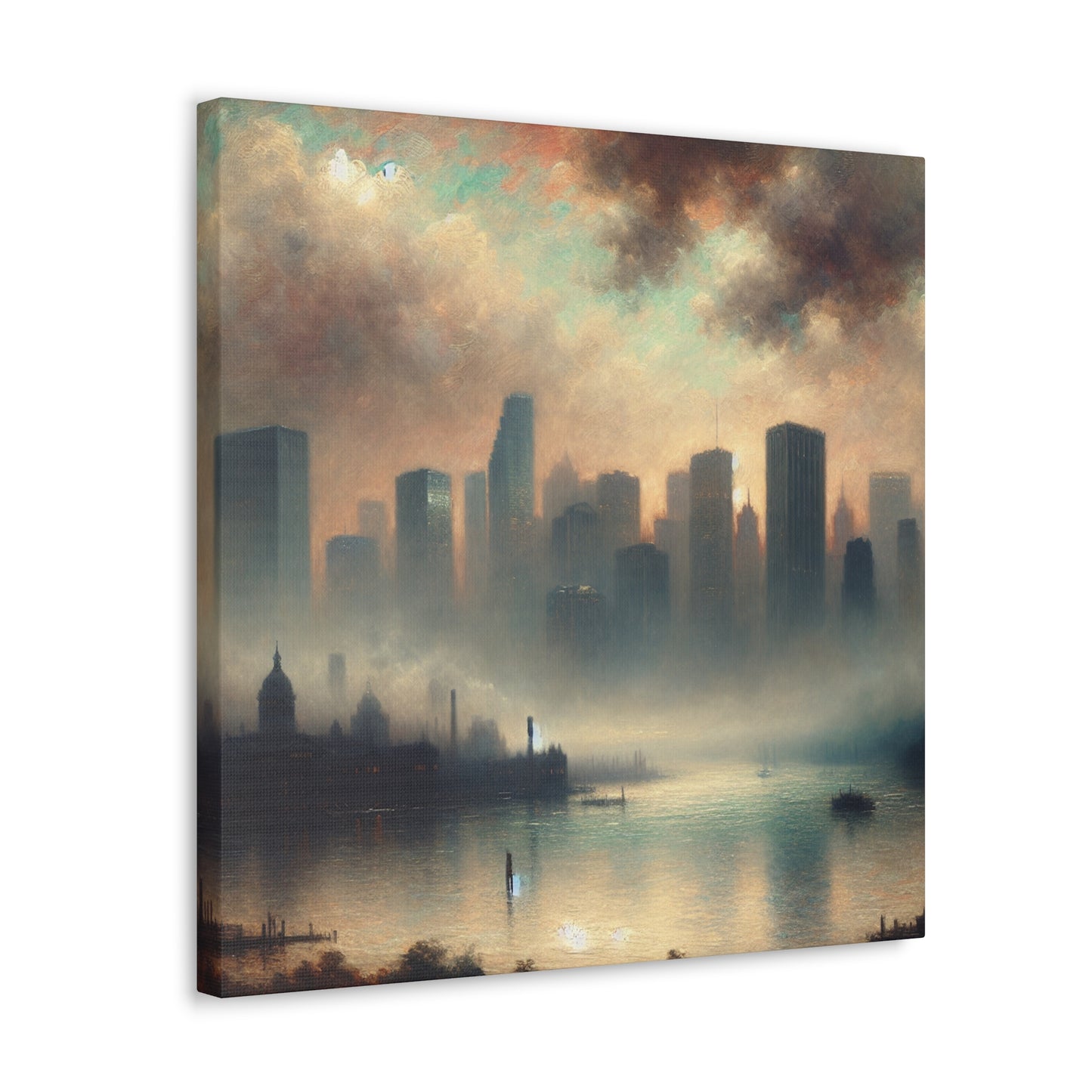 "Vibrant Coastal Tranquility" - Canvas