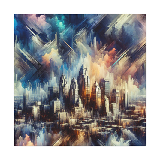 "Urban Serenity Unveiled" - Canvas