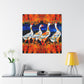 Geese in Flight Sky - Canvas