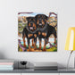 "Feral Rottweiler Vision" - Canvas