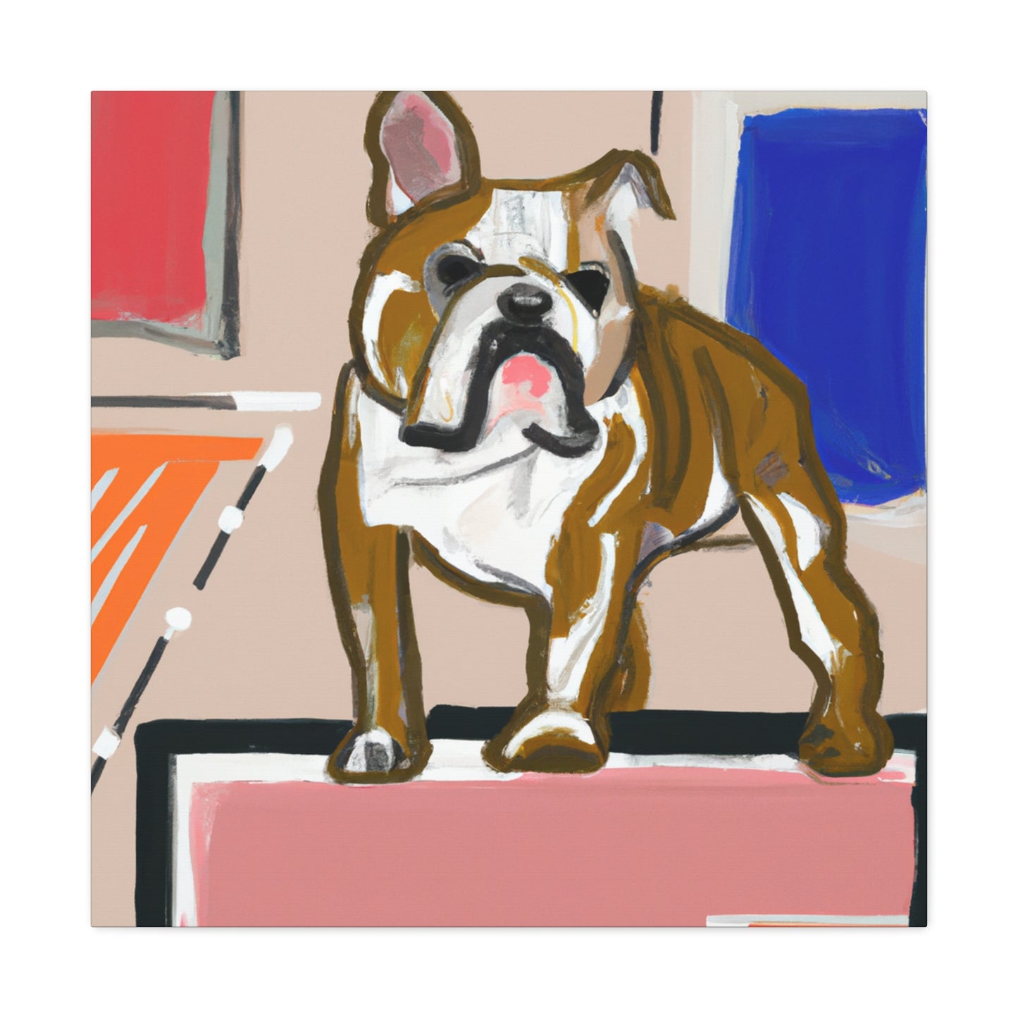 "Bulldog's Tenacity Paint." - Canvas