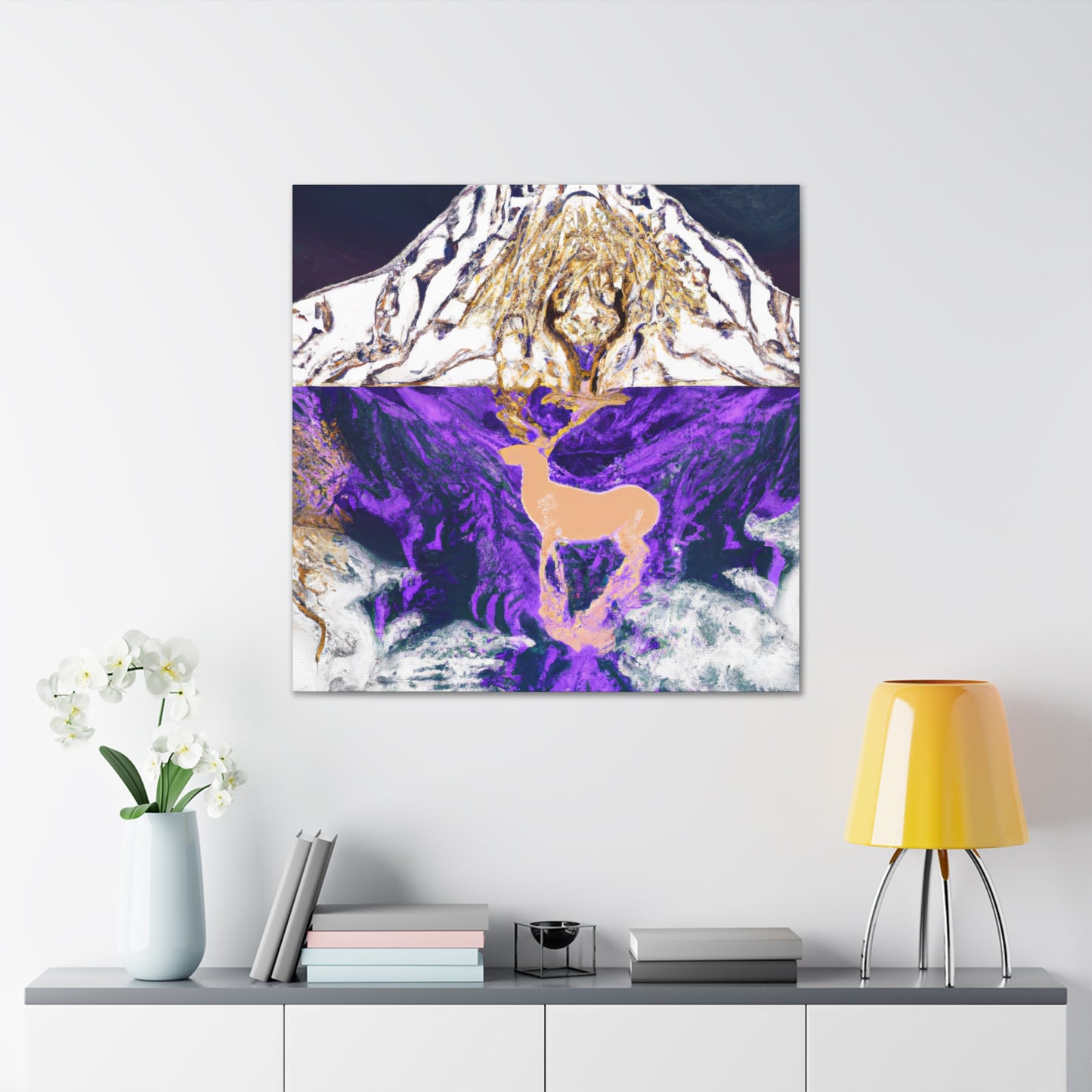 Deer in Delightful Dance - Canvas