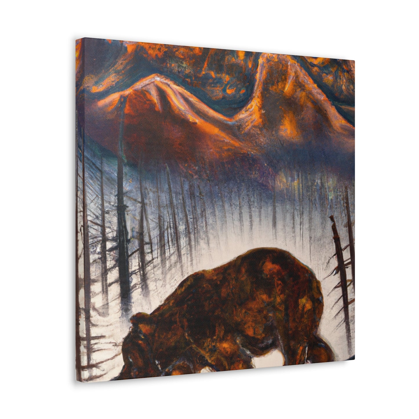 "Bear in Surrealism Land" - Canvas