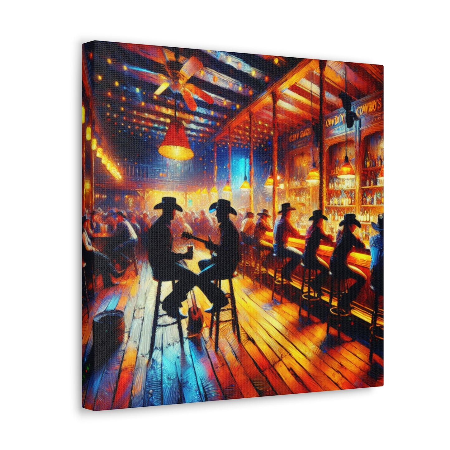 Wild West Saloon Nights - Canvas