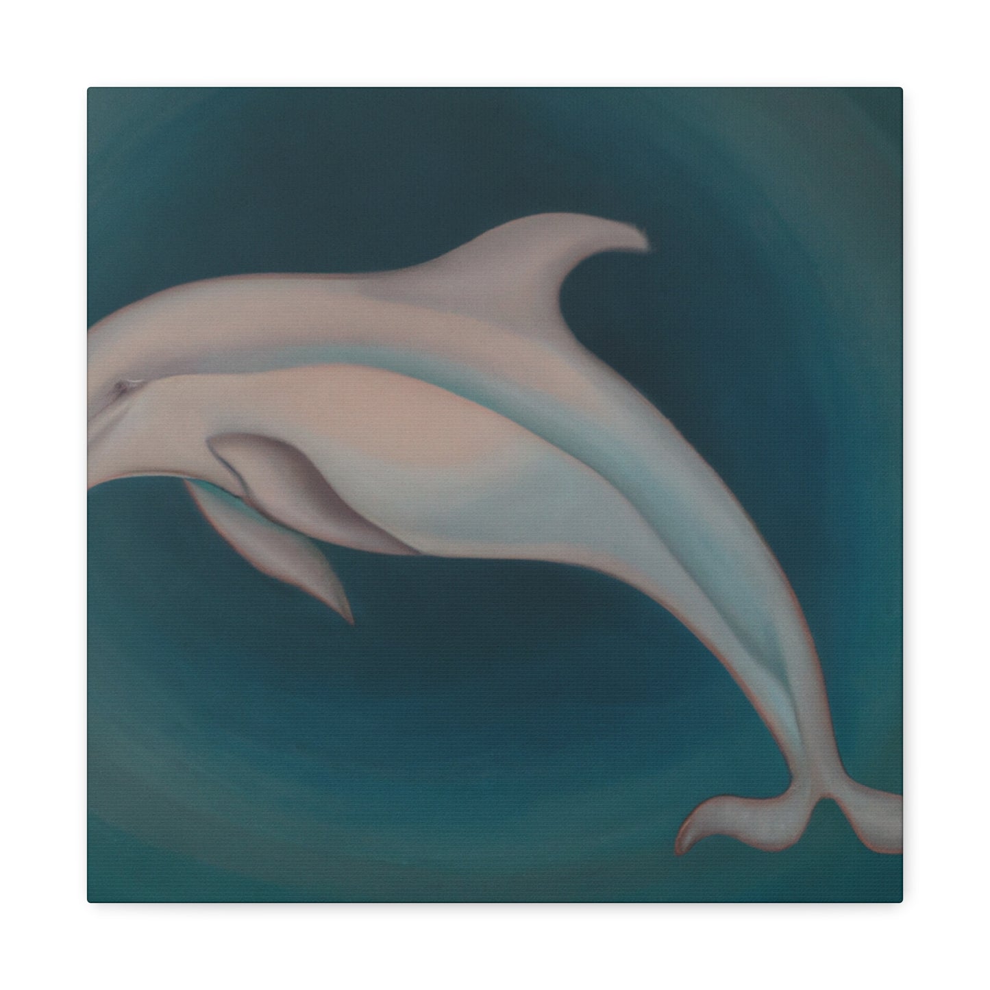 "Dolphins in the Waves" - Canvas