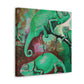 "Veiled Chameleon Dreamscape" - Canvas