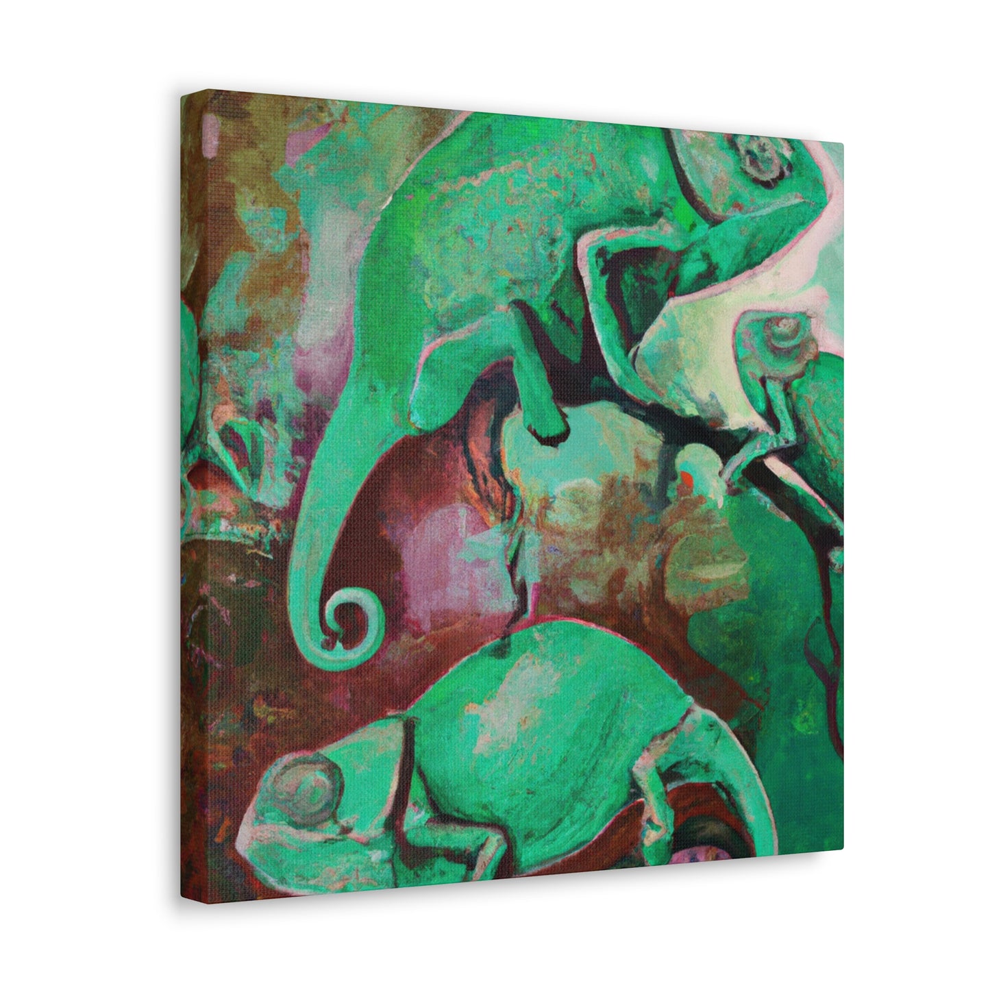 "Veiled Chameleon Dreamscape" - Canvas