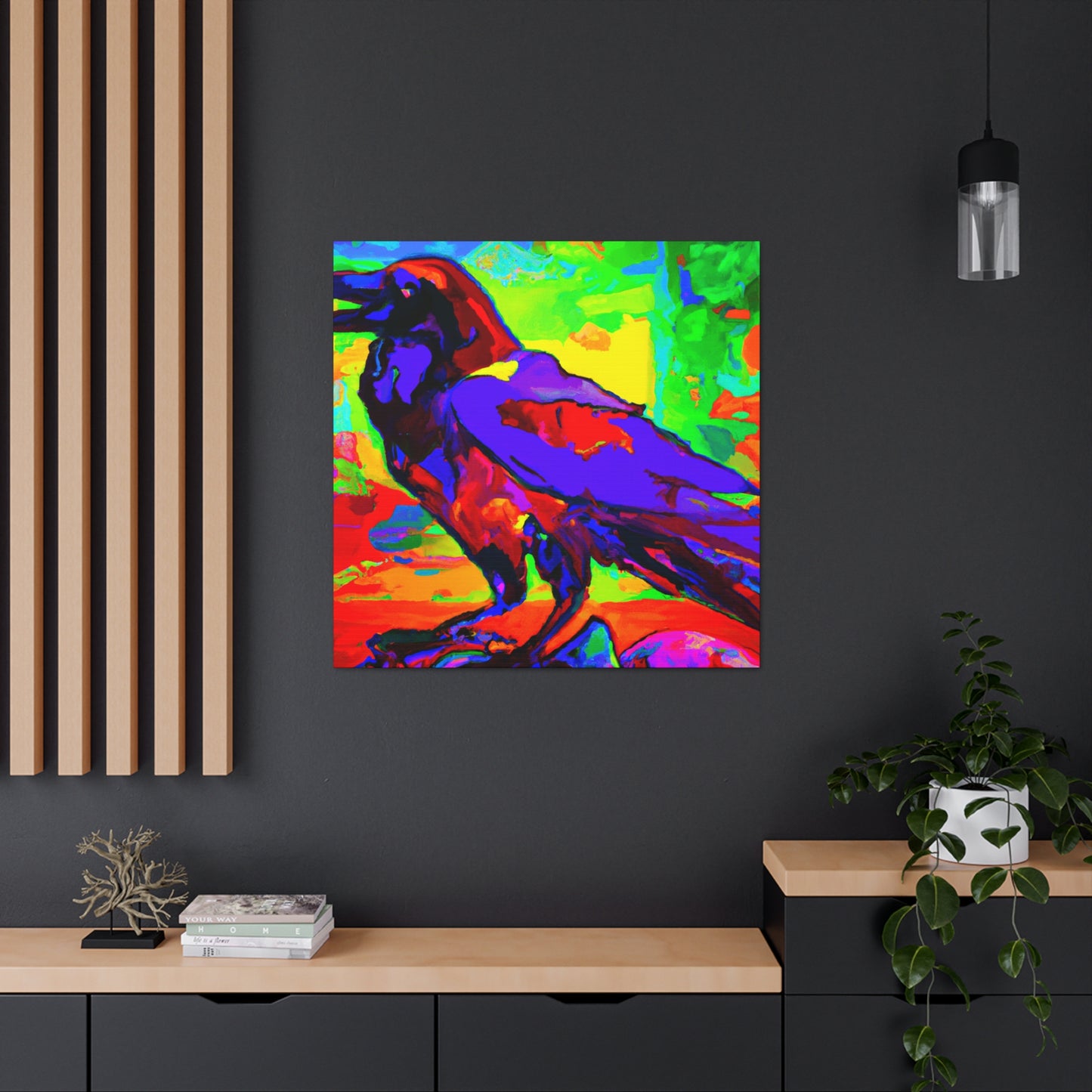 American Crows in Flight - Canvas