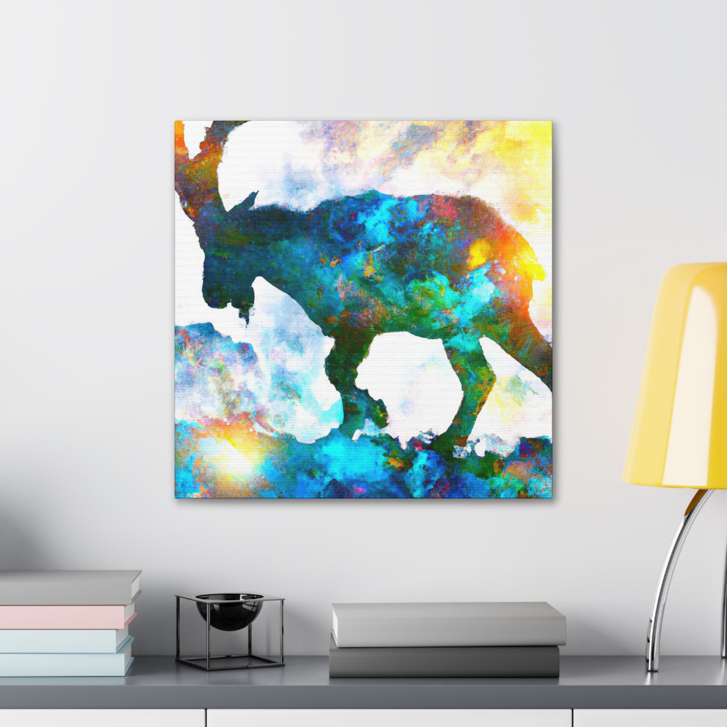 Ibex on City Walls - Canvas