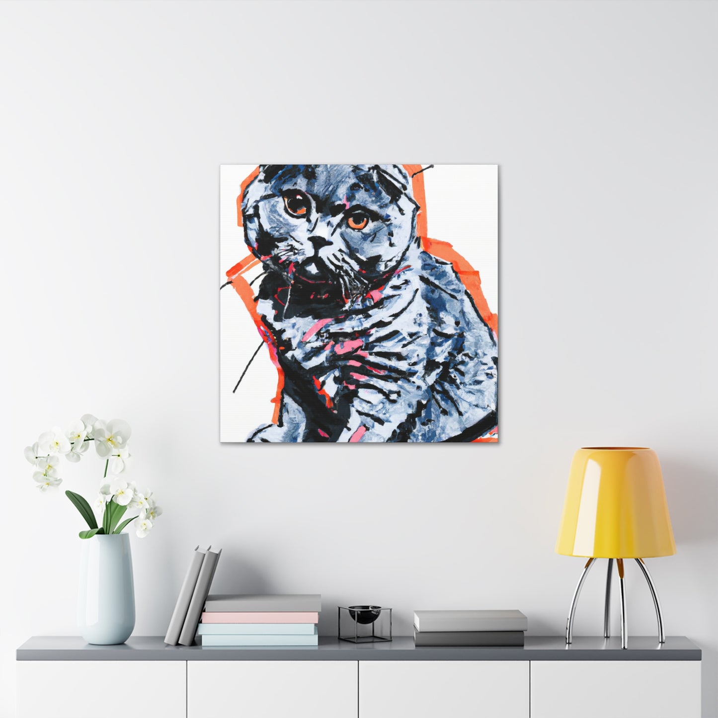 Scottish Fold Delight - Canvas