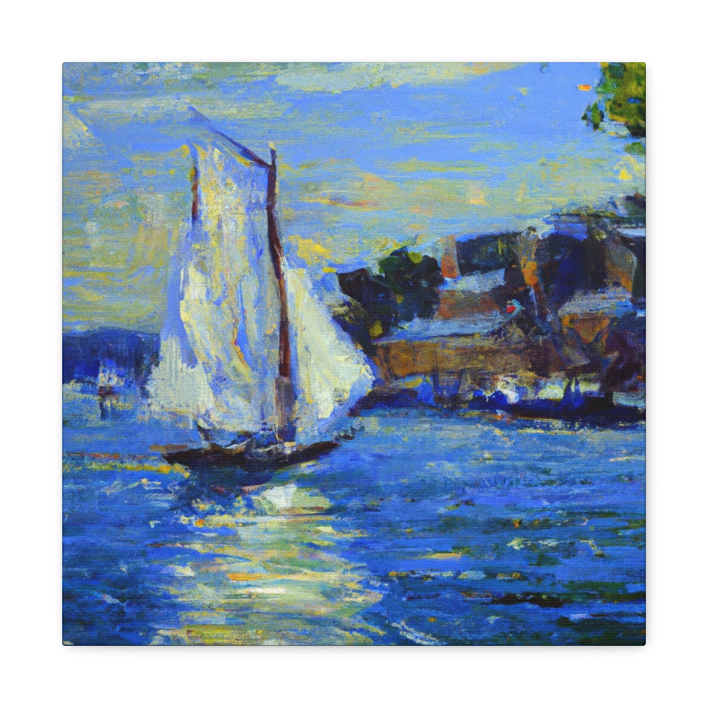 "Sailboat on Still Water" - Canvas