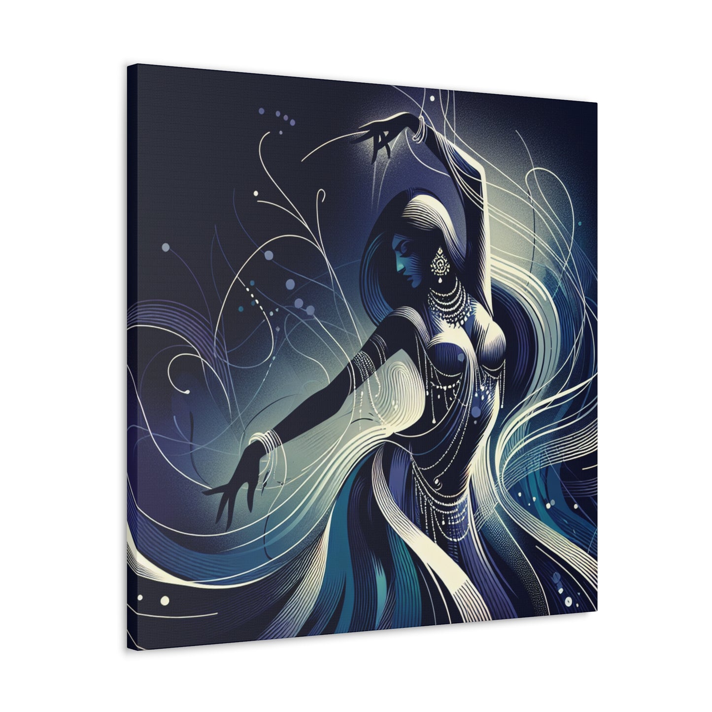 Ethereal Spiral Graceful Leap - Canvas