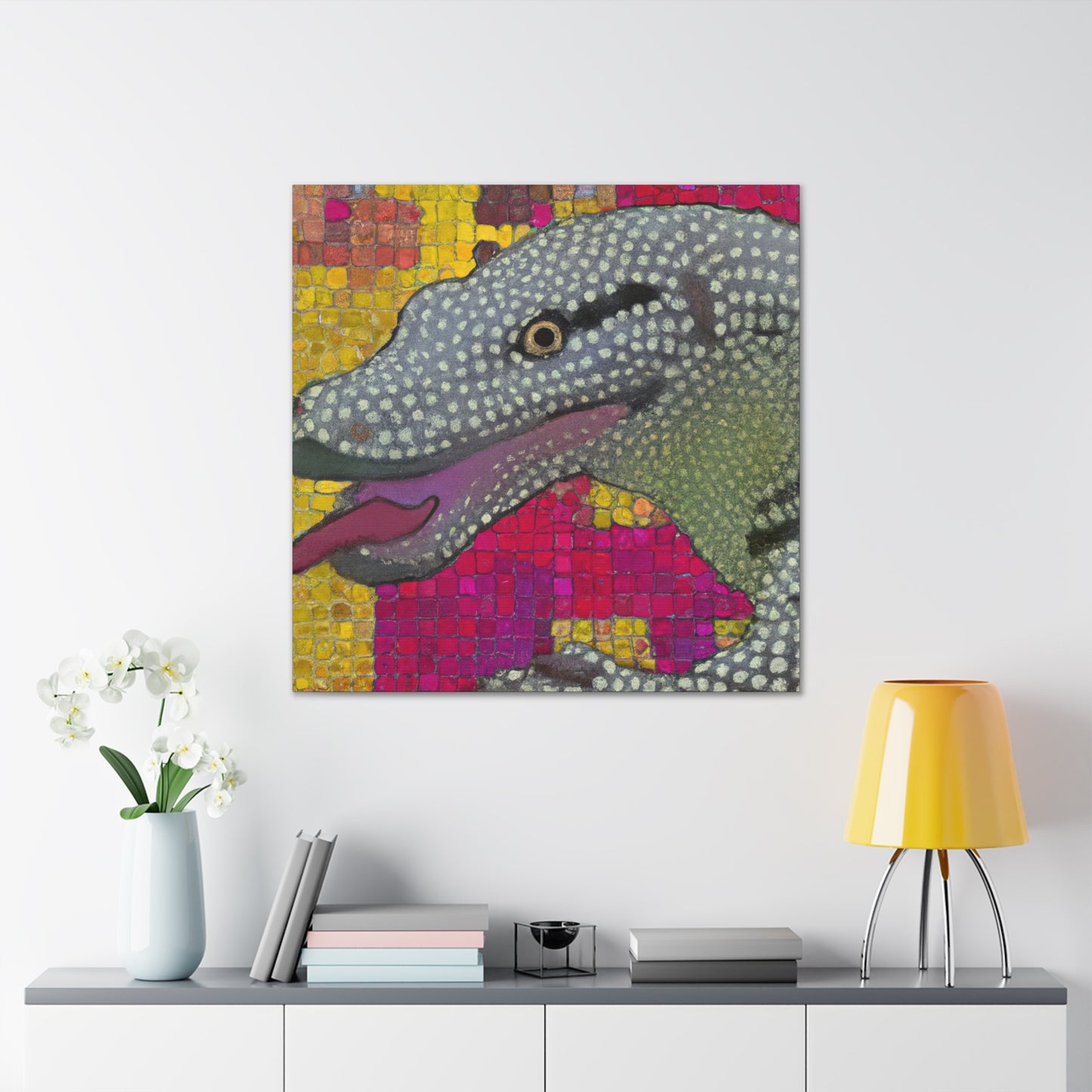 Komodo Dragon Awakening - Canvas