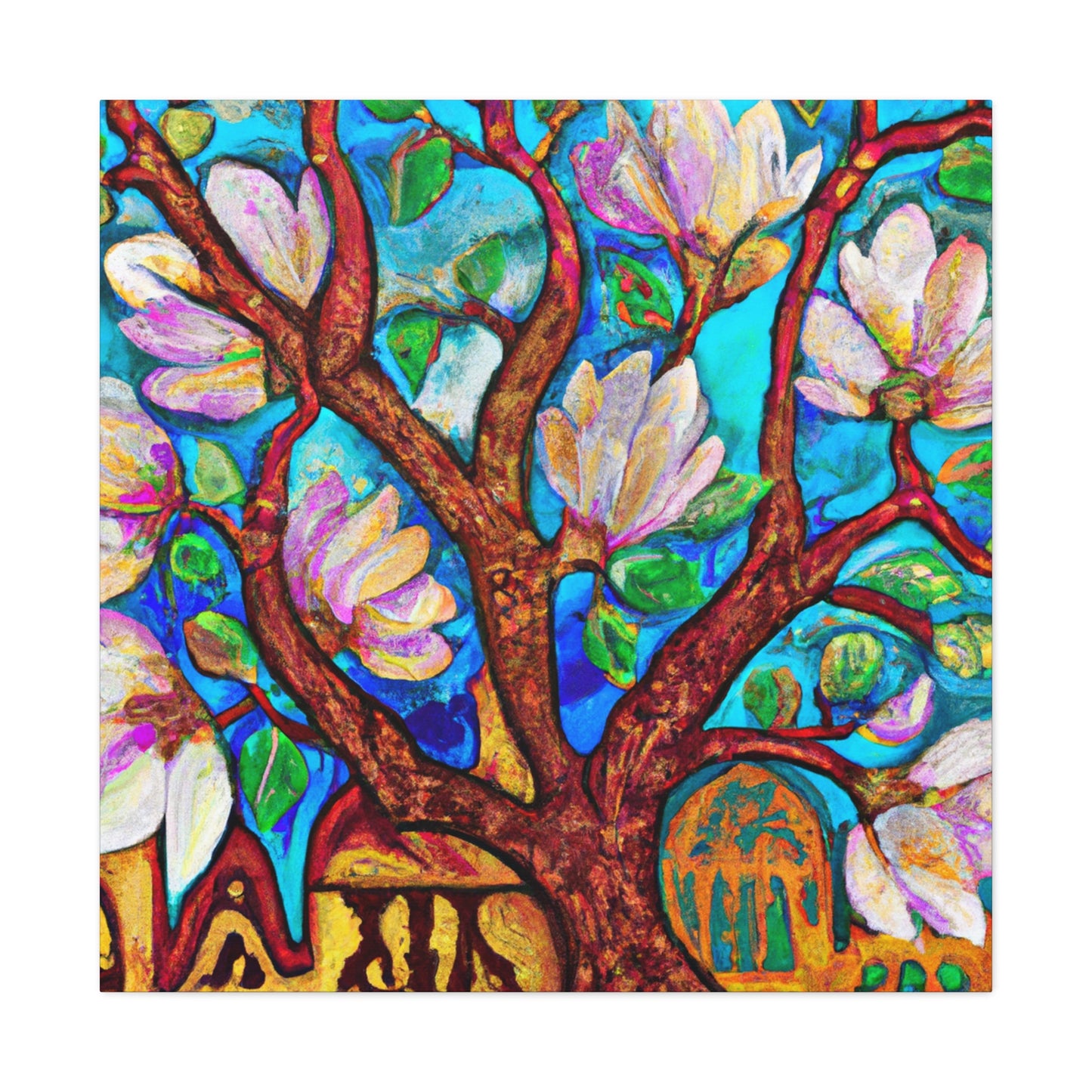 Magnolia Tree Splendor - Canvas