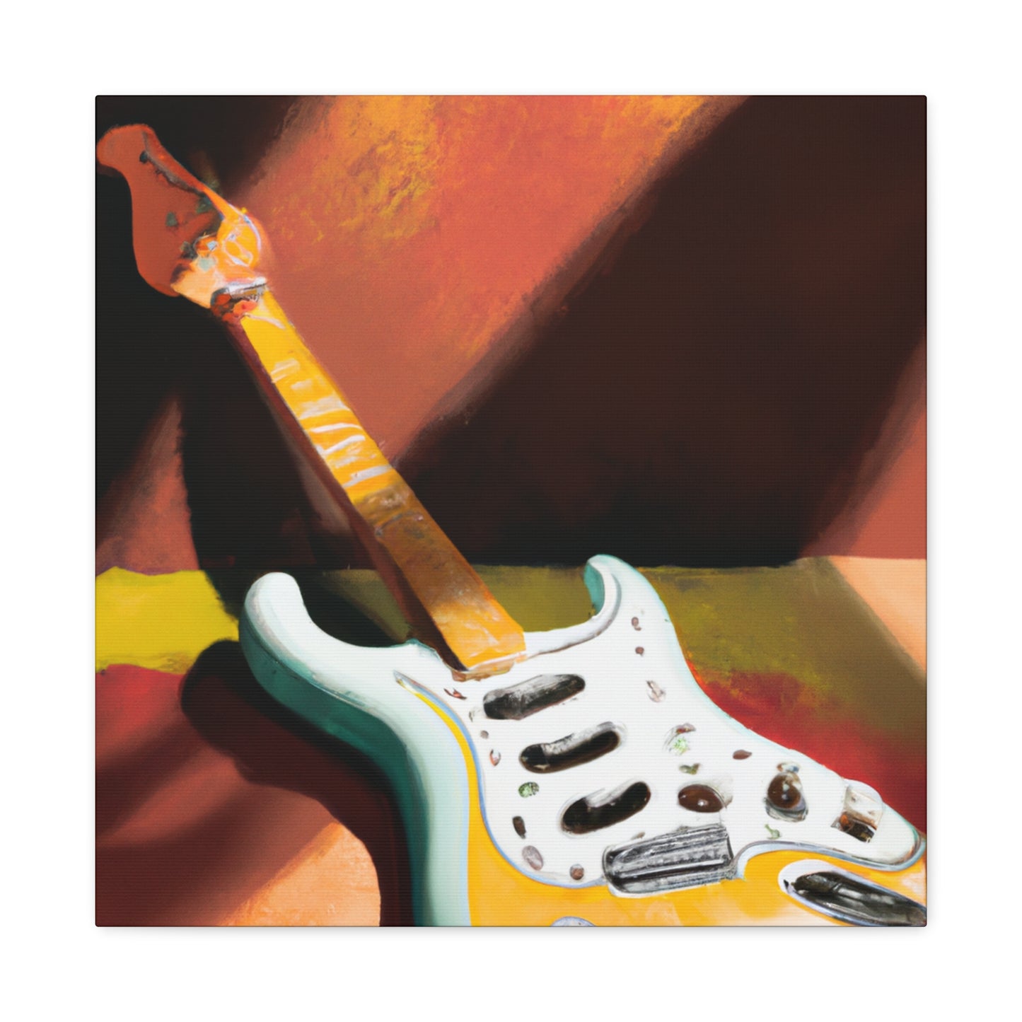 "Fender's Jazz Deco" - Canvas