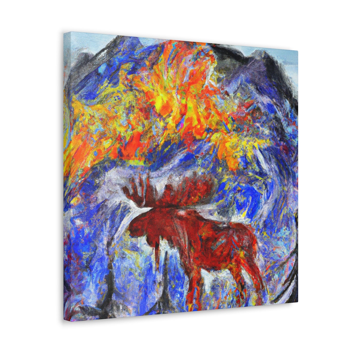 Elk Amidst Impressionism - Canvas