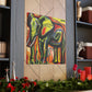 Elephant in Motion - Canvas