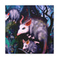 Opossum Reflection Dreaming - Canvas