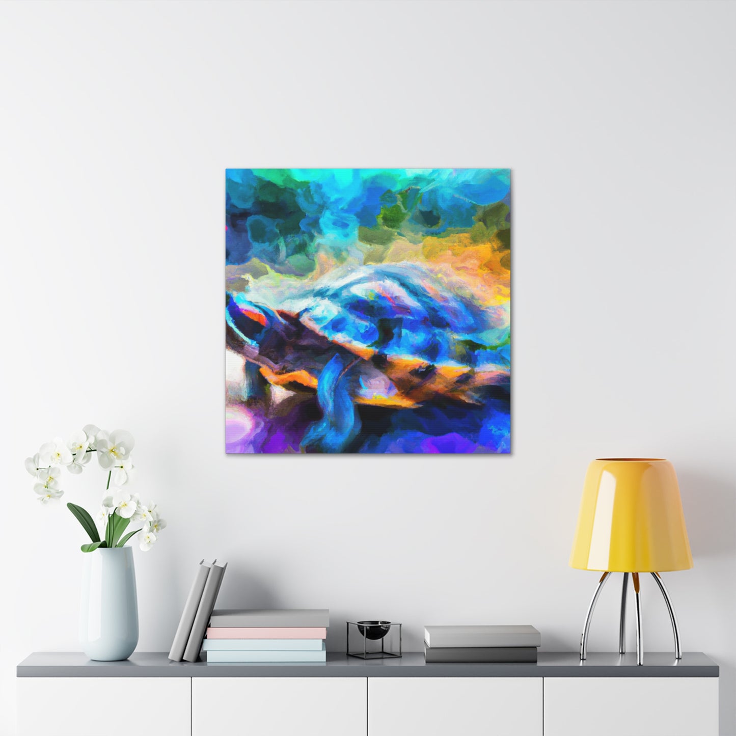 Box Turtle Paradoxical Art - Canvas