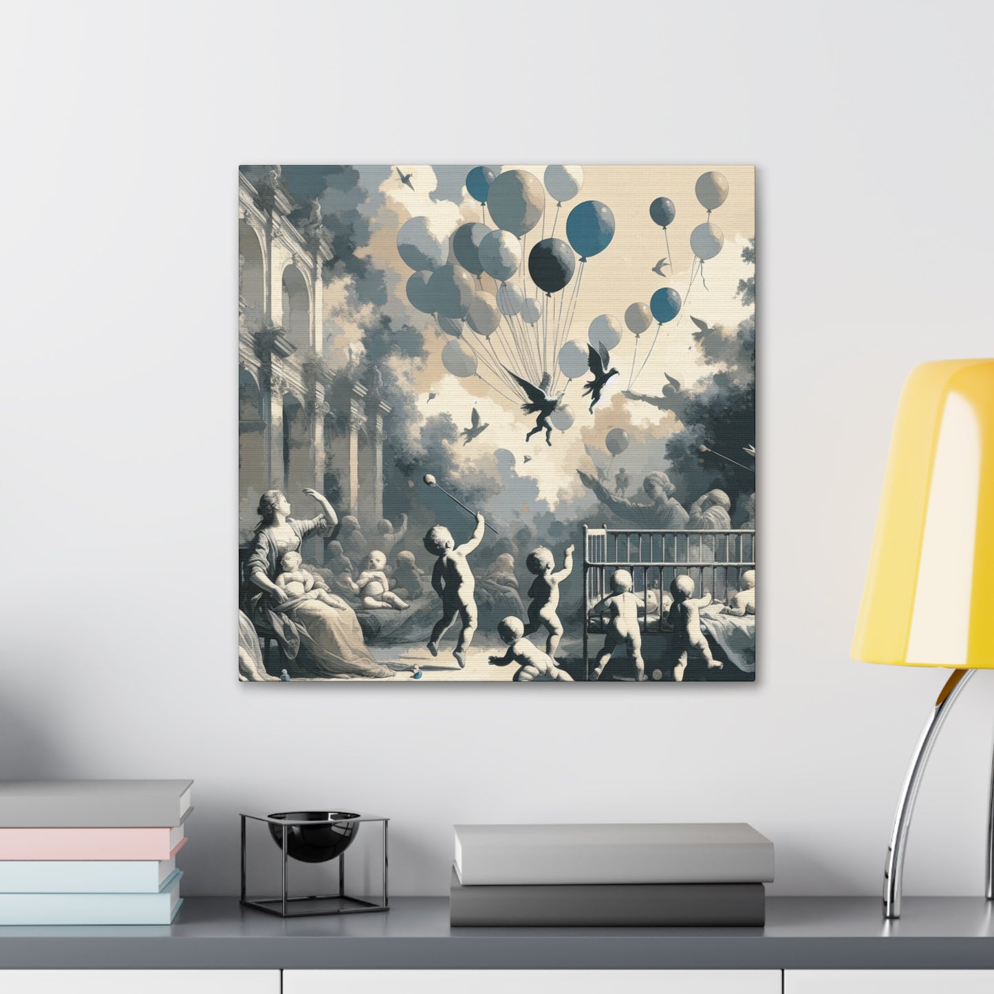 "Enchanted Balloon Bouquet" - Canvas