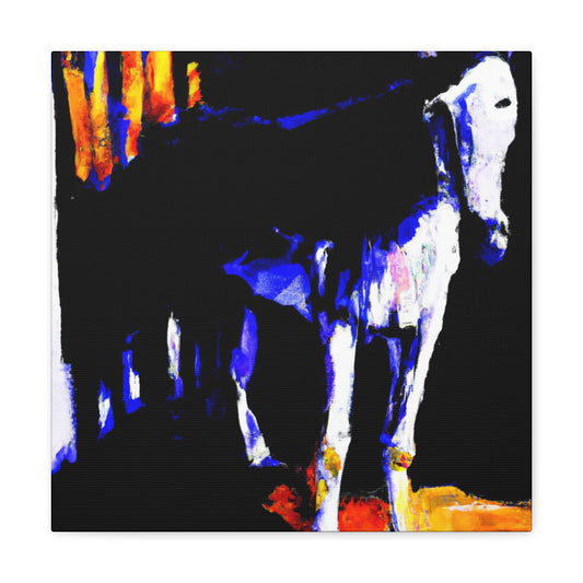 Mule in Motion Abstract - Canvas