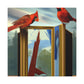 Cardinals in Dreamscape - Canvas