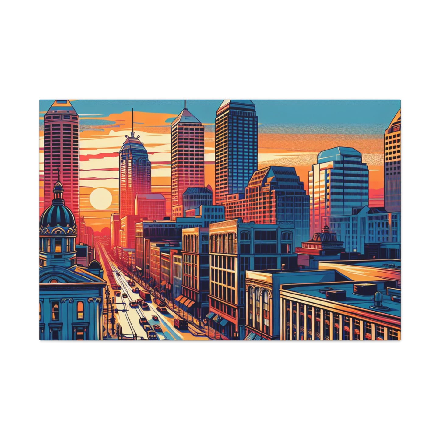 "Glimpses of Indianapolis" - Canvas