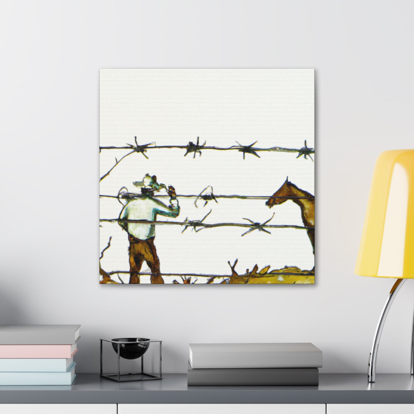 "Barbed Wire Paradox" - Canvas