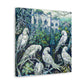 "African Greys Embarking" - Canvas