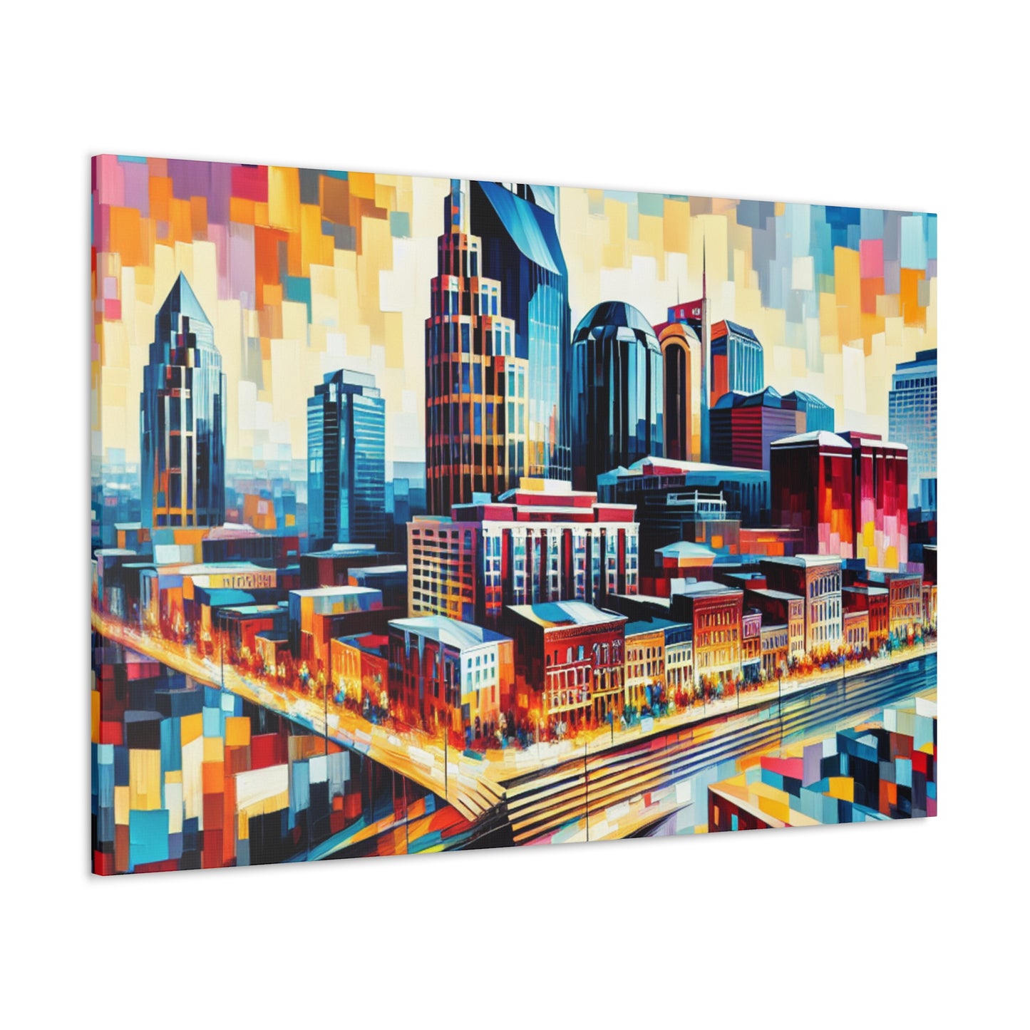 "Vibrant Nashville Melodies" - Canvas