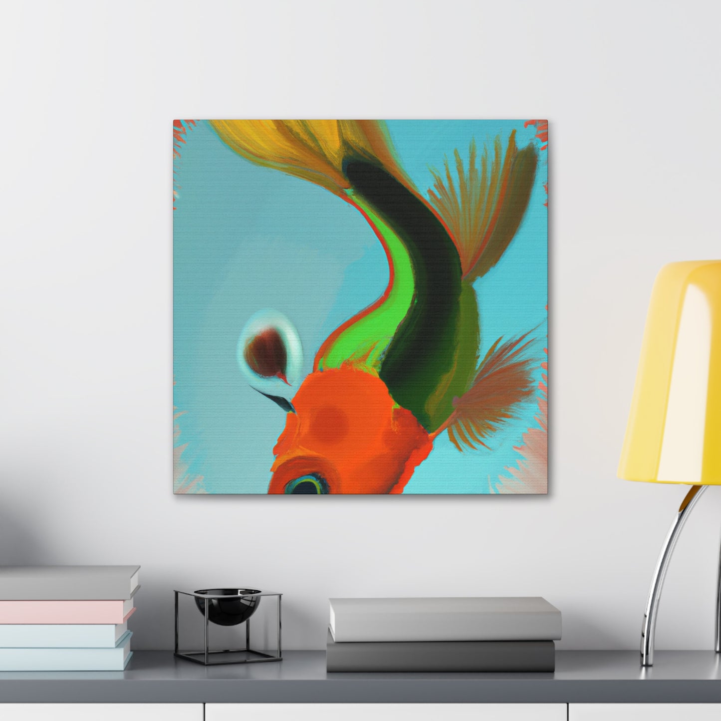 "Killifish in Twilight". - Canvas