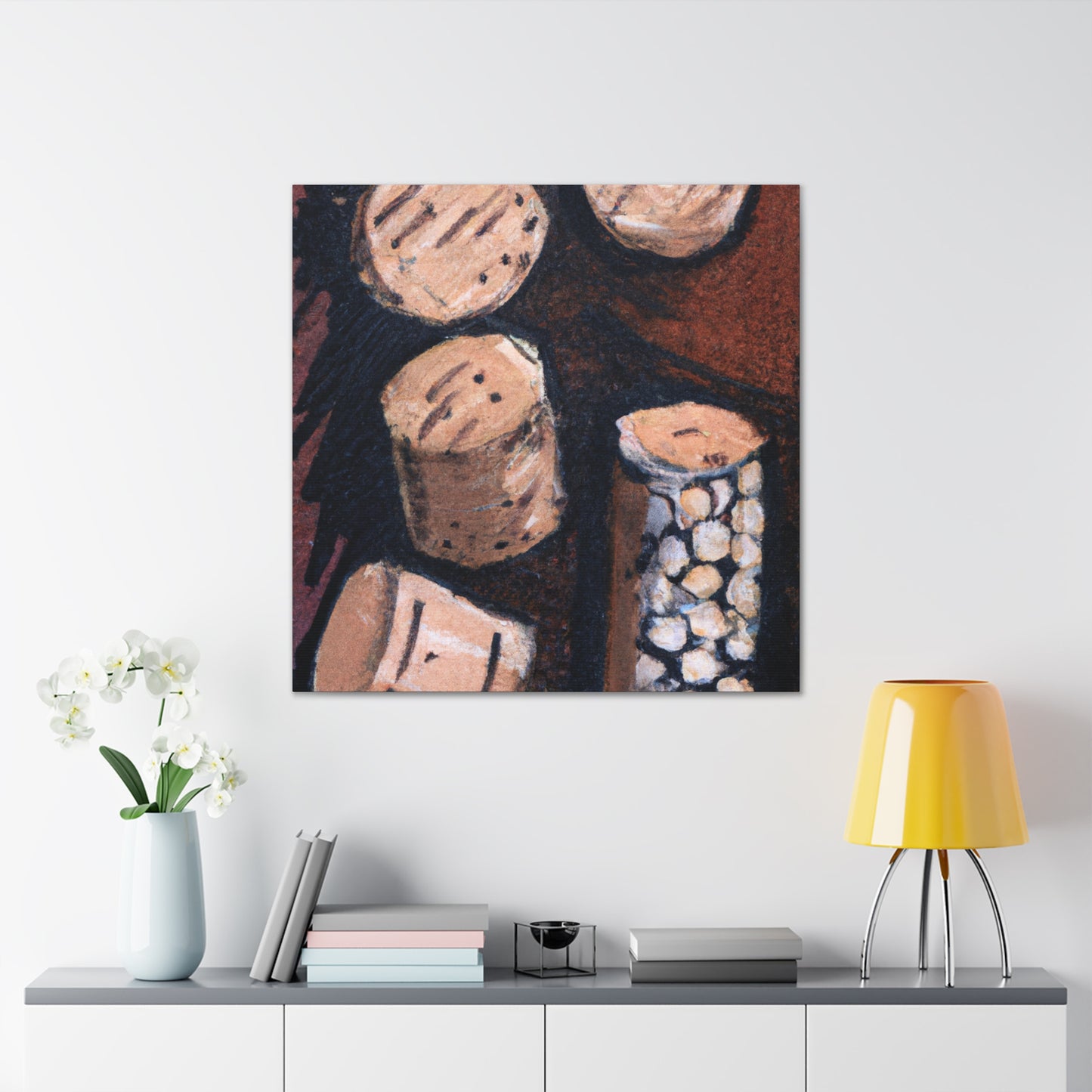 "Corks Fly in Wine" - Canvas