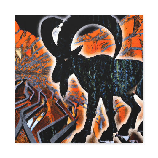 Majestic Mountain Ibex - Canvas