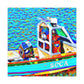 "Bass Fishing Boat Voyage" - Canvas