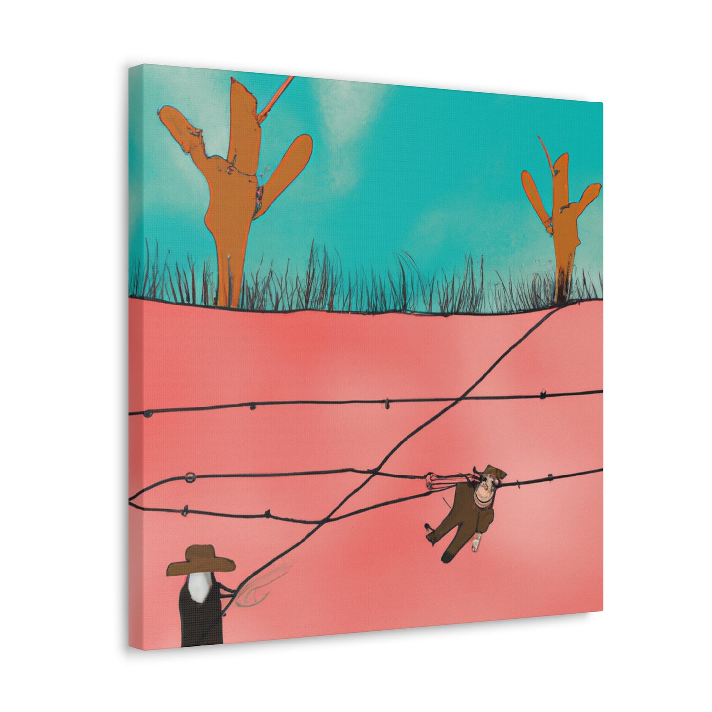 "Barbed Wire Freedom" - Canvas