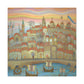 Cityscape at Sunset - Canvas