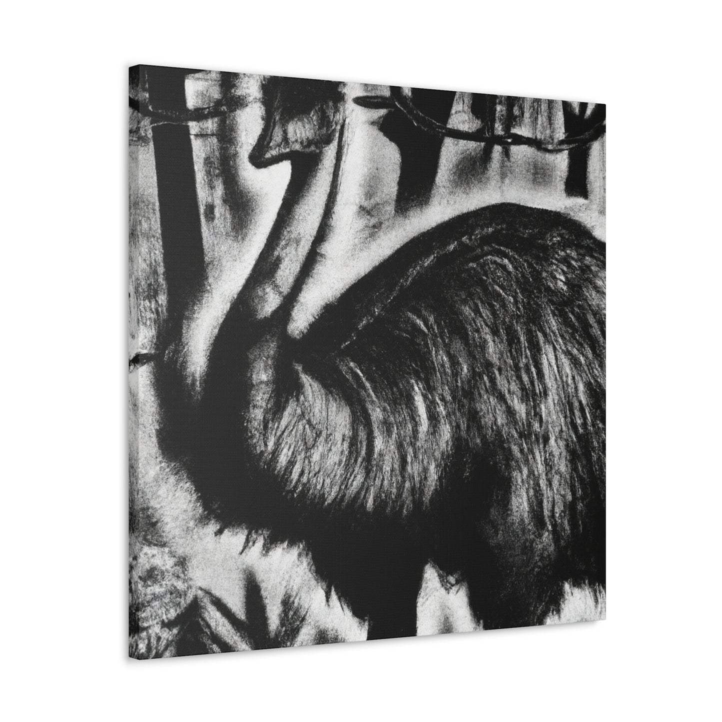 "Emu in Graffiti Art" - Canvas