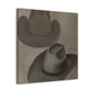 "Cowboy Hat Scene Emerges" - Canvas