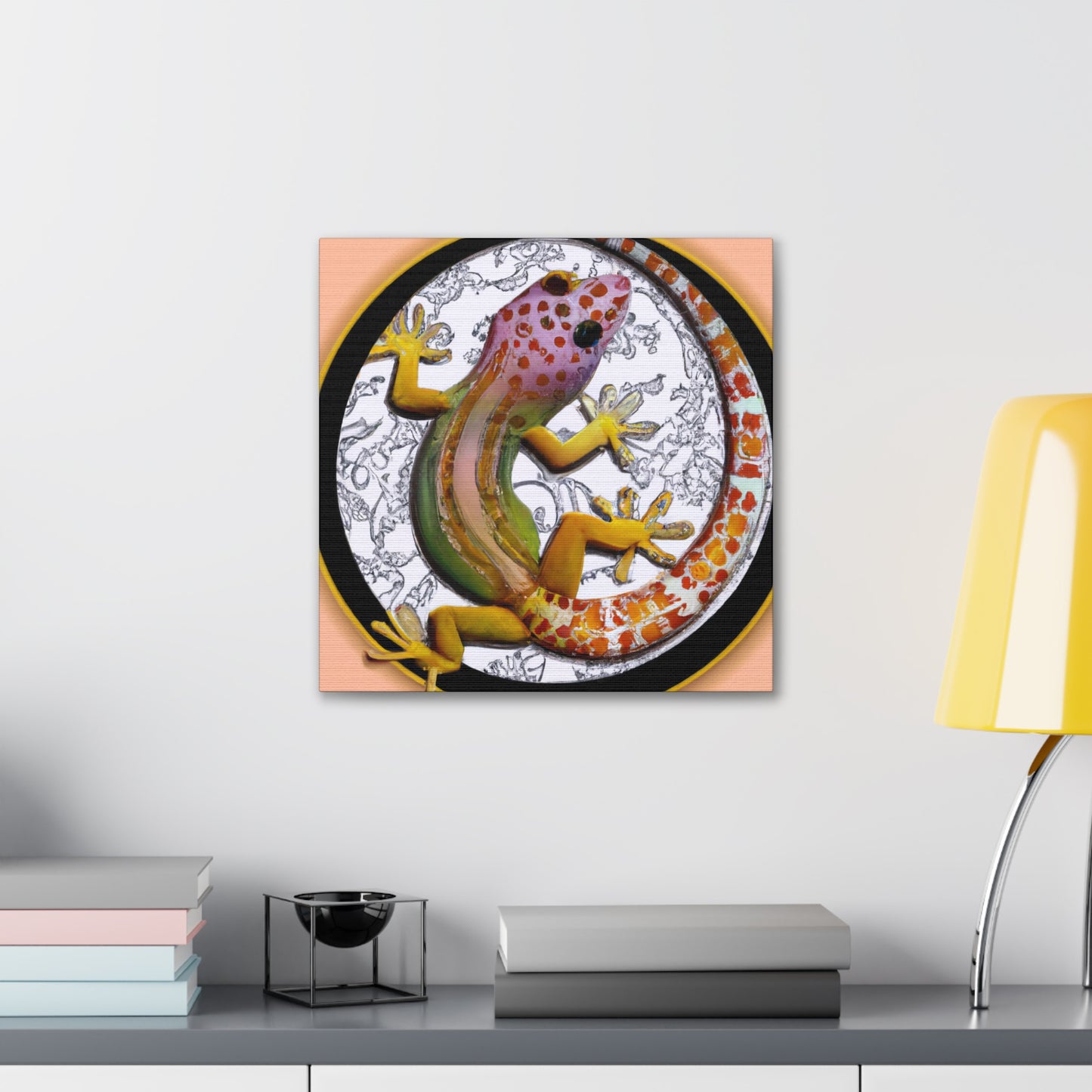 "Gecko's Art Nouveau" - Canvas