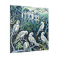 "African Greys Embarking" - Canvas