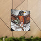 "American Robin Surrealism" - Canvas