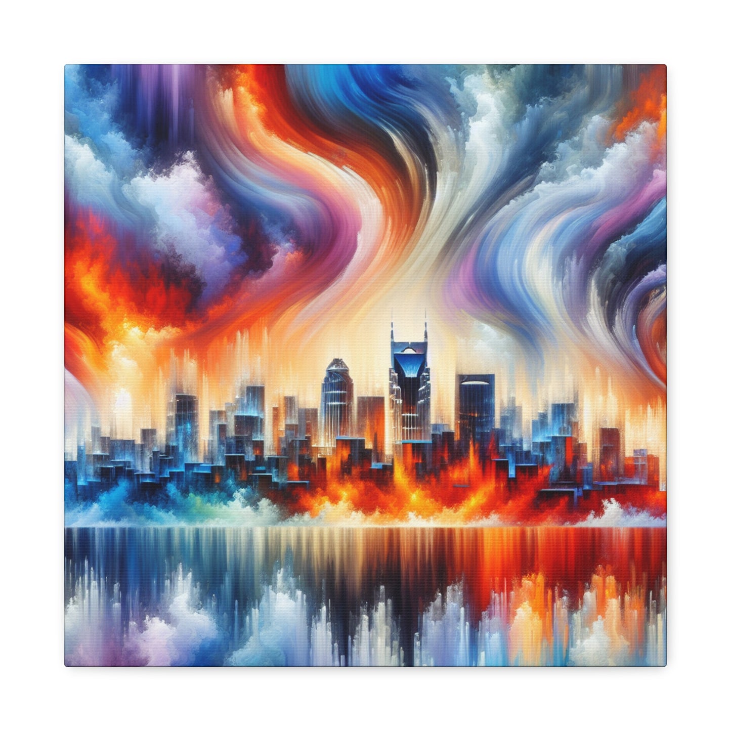 "Melodic Urban Symphony" - Canvas