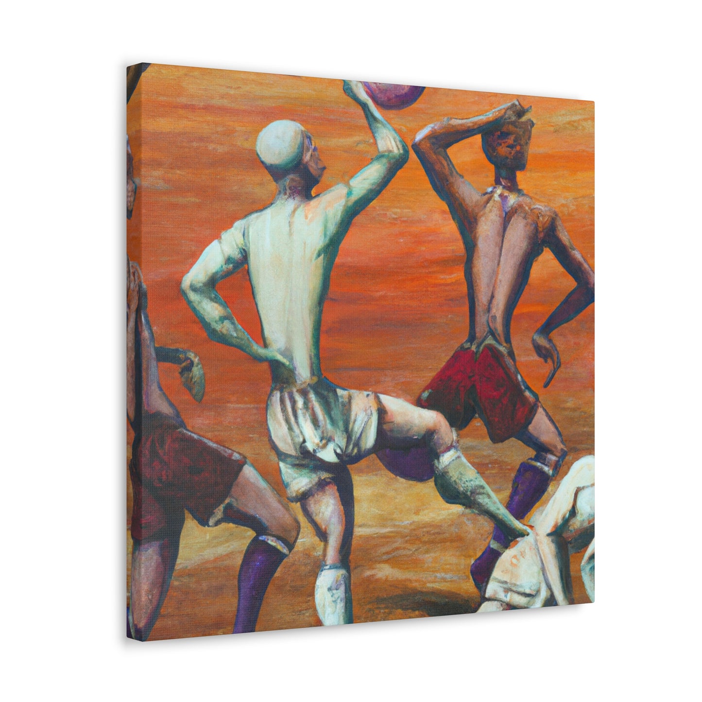 Football in Rococo Style - Canvas