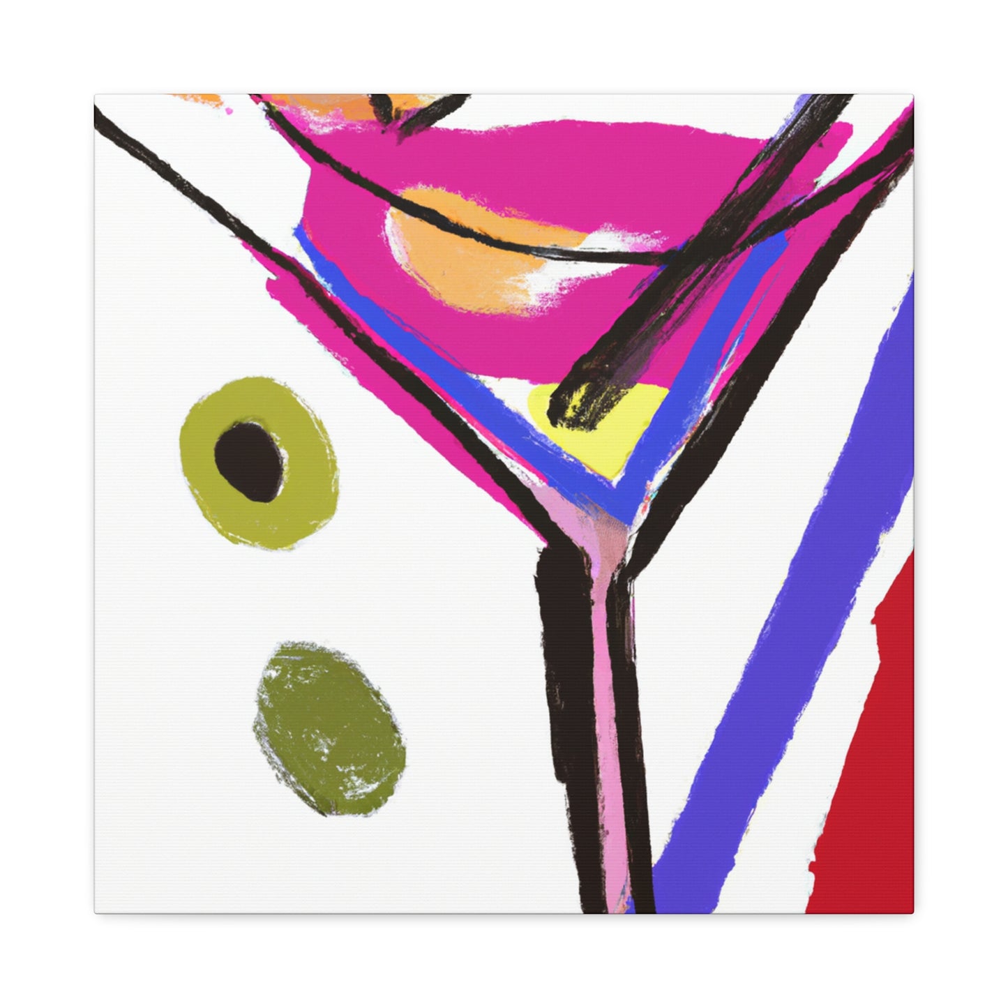 "Martini in Expressionism". - Canvas