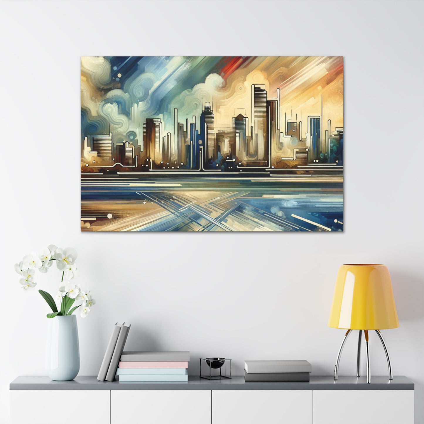 Blazing Desert Serenade - Canvas